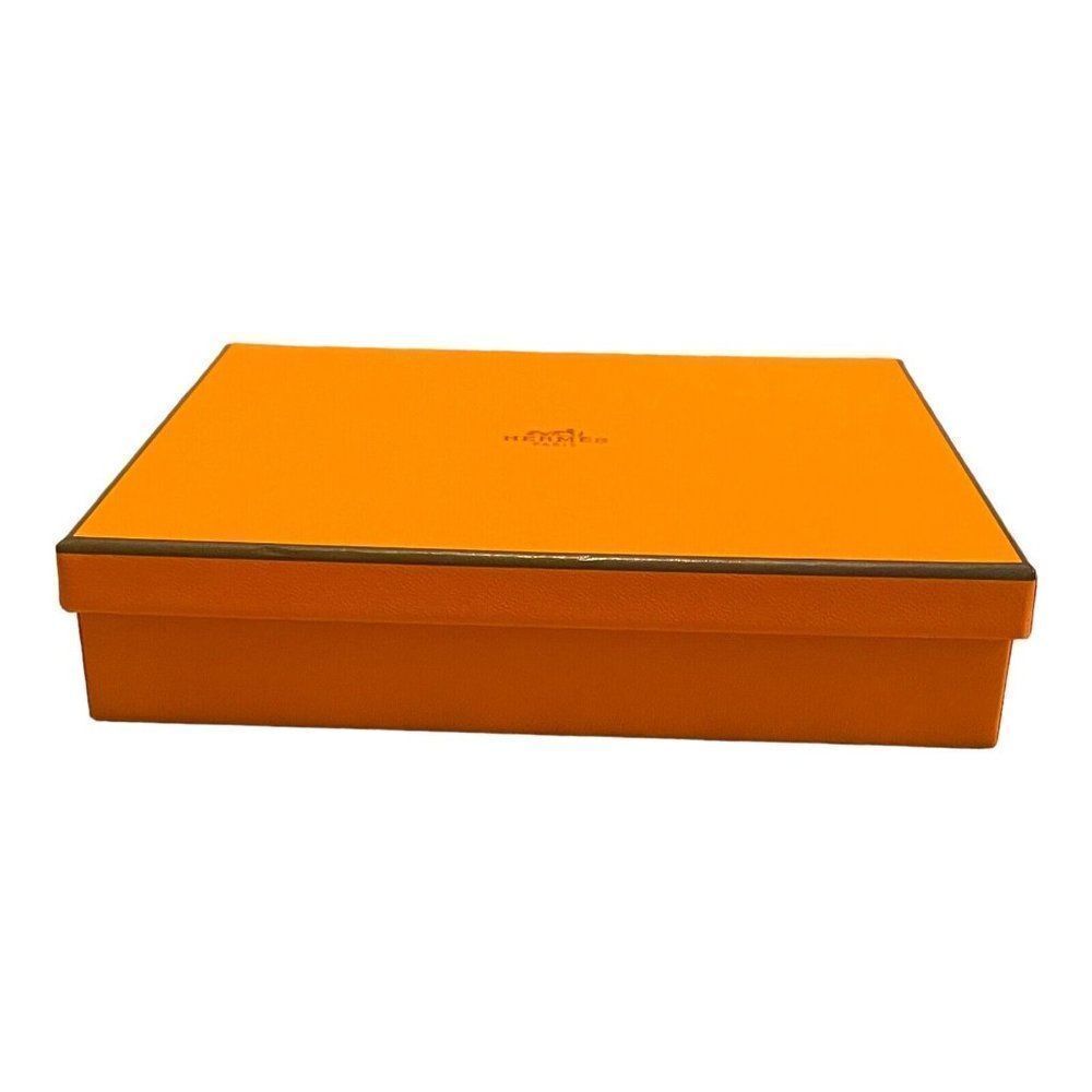 Authentic Hermes Paris Empty Box Fits 24 Sushi Plate 7.5”x6.5” Gift Box Storage